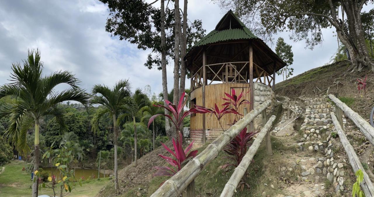 Ecohostal Palmares Del Rio Guachaca Esterno foto